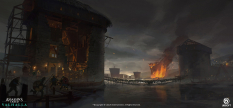 Concept art of Rochester Assault from the video game Assassin's Creed Valhalla by Philip Varbanov