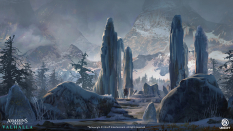 Concept art of Trymms Altar from the video game Assassin's Creed Valhalla by Philip Varbanov