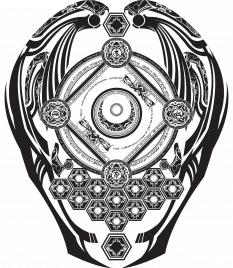 Tsukuyomi Unit's emblem (Before Activation) from BlazBlue: Calamity Trigger