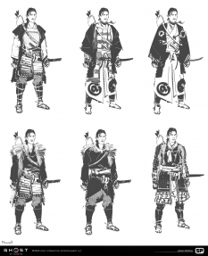 Concept art of Lady Masako from the video game Ghost Of Tsushima by John Powell