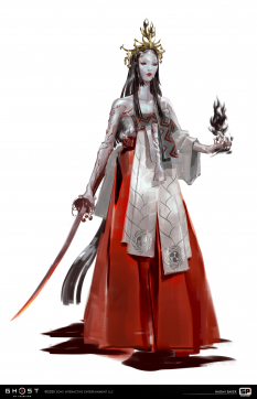 Concept art of Legends Iyo from the video game Ghost Of Tsushima by Naomi Baker