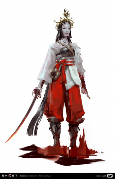 Concept art of Legends Iyo from the video game Ghost Of Tsushima by Naomi Baker