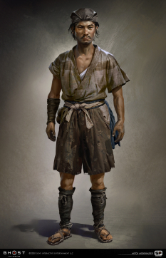 Concept art of Peasants from the video game Ghost Of Tsushima by Mitch Mohrhauser