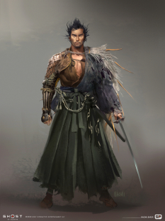 Concept art of Ryuzo from the video game Ghost Of Tsushima by Naomi Baker