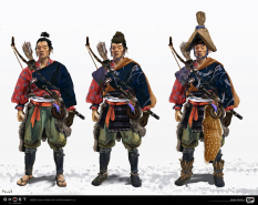 Concept art of Tadayori's Armor from the video game Ghost Of Tsushima by John Powell