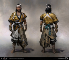 Concept art of Taka from the video game Ghost Of Tsushima by Mitch Mohrhauser