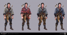 Concept art of Yuna from the video game Ghost Of Tsushima by John Powell