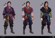 Concept art of Yuna from the video game Ghost Of Tsushima by John Powell