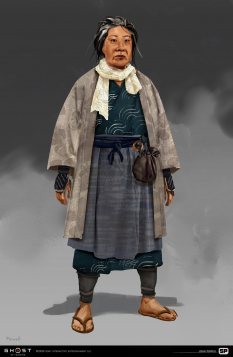 Concept art of Yuriko from the video game Ghost Of Tsushima by John Powell