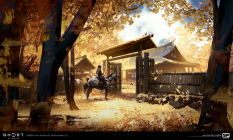 Concept art of Adachi Estate from the video game Ghost Of Tsushima by Ian Jun Wei Chiew