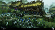 Concept art of Akashima Pots from the video game Ghost Of Tsushima by Ian Jun Wei Chiew