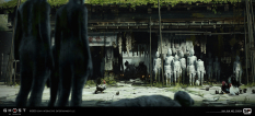Concept art of Akashima Statues from the video game Ghost Of Tsushima by Ian Jun Wei Chiew
