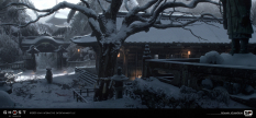 Concept art of Jogaku from the video game Ghost Of Tsushima by Romain Jouandeau