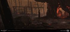 Concept art of Kin from the video game Ghost Of Tsushima by Romain Jouandeau