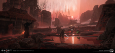 Concept art of Legends Environment Concept from the video game Ghost Of Tsushima by Romain Jouandeau