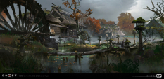 Concept art of Yarikawa from the video game Ghost Of Tsushima by John Powell