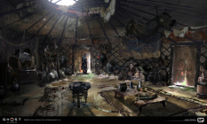 Concept art of Yurt from the video game Ghost Of Tsushima by John Powell