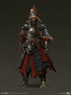 Concept art of Mongol Army Tier 3 4 from the video game Ghost Of Tsushima by Naomi Baker