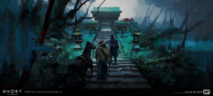 Concept art of E3 Concept from the video game Ghost Of Tsushima by Ian Jun Wei Chiew
