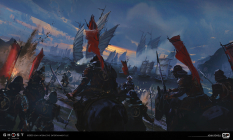 Concept art of Start Of Invasion from the video game Ghost Of Tsushima by John Powell