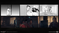 Concept art of Yuna Storyboard from the video game Ghost Of Tsushima by Edward Pun