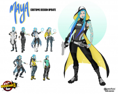 Concept art of Maya from the video game Borderlands 3 by Amanda Christensen