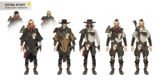 Concept art of Male Clothes from the video game Borderlands 3 by Sergi Brosa