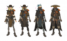 Concept art of Female Clothes from the video game Borderlands 3 by Sergi Brosa