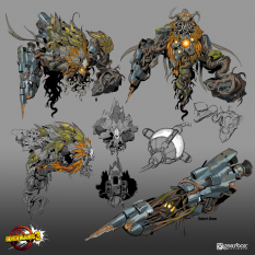 Concept art of Graveward Boss from the video game Borderlands 3 by Robert Chew