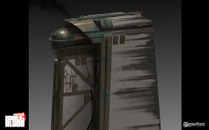 Concept art of Vestige Tower Design from the video game Borderlands 3 by Luke H