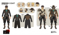 Concept art of Male Dress Coat from the video game Borderlands 3 by Sergi Brosa