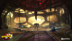 Concept art of Watership Interior from the video game Borderlands 3 by Adam Ybarra