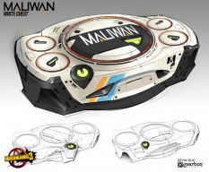 Concept art of Maliwam Chest from the video game Borderlands 3 by Kevin Duc