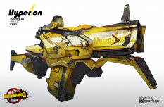 Concept art of Hyperion Weapons from the video game Borderlands 3 by Kevin Duc