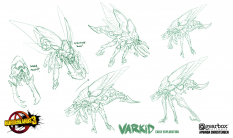 Concept art of Varkid from the video game Borderlands 3 by Amanda Christensen