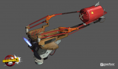 Concept art of Catapult from the video game Borderlands 3 by Dimitri Neron