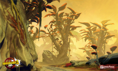 Concept art of Eden 6 Environment Concept from the video game Borderlands 3 by Adam Ybarra