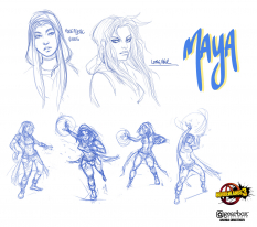 Concept art of Maya from the video game Borderlands 3 by Amanda Christensen