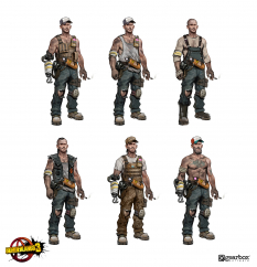 Concept art of Generic Npcs from the video game Borderlands 3 by Jens Claessens