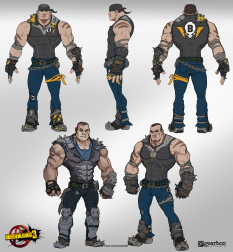Concept art of B Team from the video game Borderlands 3 by Max Davenport