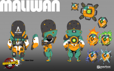 Concept art of Maliwan Nog from the video game Borderlands 3 by Robert Chew
