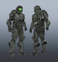 Concept art of Unsc Spartan Buck Concept from the video game Halo 5 Guardians by Daniel Chavez