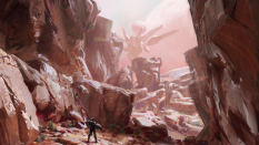 Concept art of Environment Concept from the video game Halo 5 Guardians
