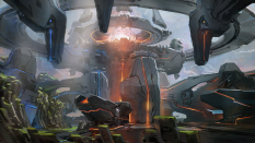 Concept art of Environment Concept from the video game Halo 5 Guardians