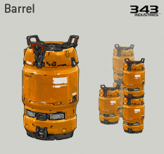 Concept art of Barrel from the video game Halo 5 Guardians by Kory Lynn Hubbell