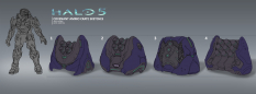 Concept art of Covenant Ammo Crate Sketches from the video game Halo 5 Guardians by Albert Ng