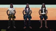 Concept art of Nomads from the video game Cyberpunk 2077 by Lukasz Poduch