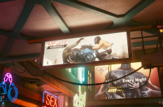 Concept art of Blastdance Advert from the video game Cyberpunk 2077 by Yee Ling Chung
