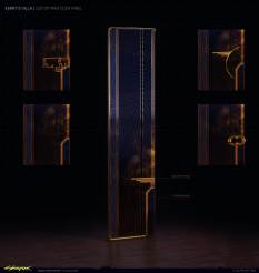 Concept art of Neokitsch Door from the video game Cyberpunk 2077 by Bogna Gawrońska