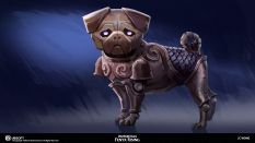 Concept art of Automaton Dog from the video game Immortals Fenyx Rising by Jing Cherng Wong